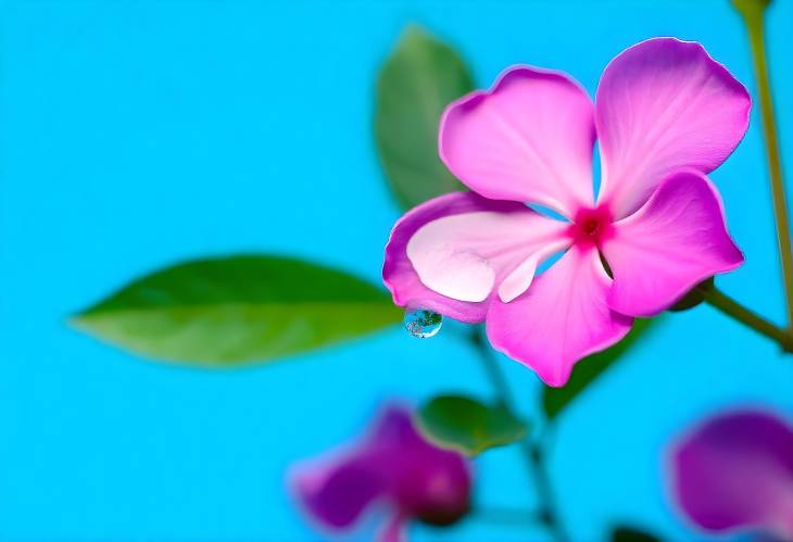 Serene Moments Water Drop on Pink Blossom